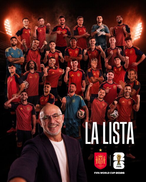 Lista oficial de España para el Mundial 2026